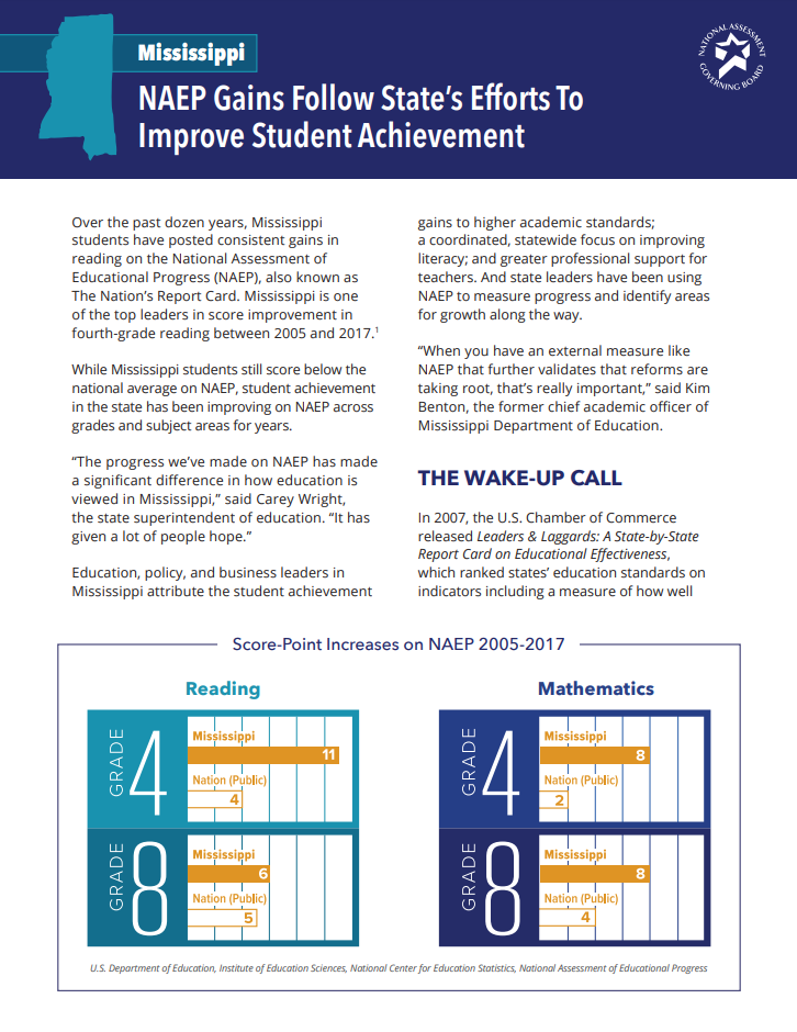 NAEP Gains Follow Improvement Efforts