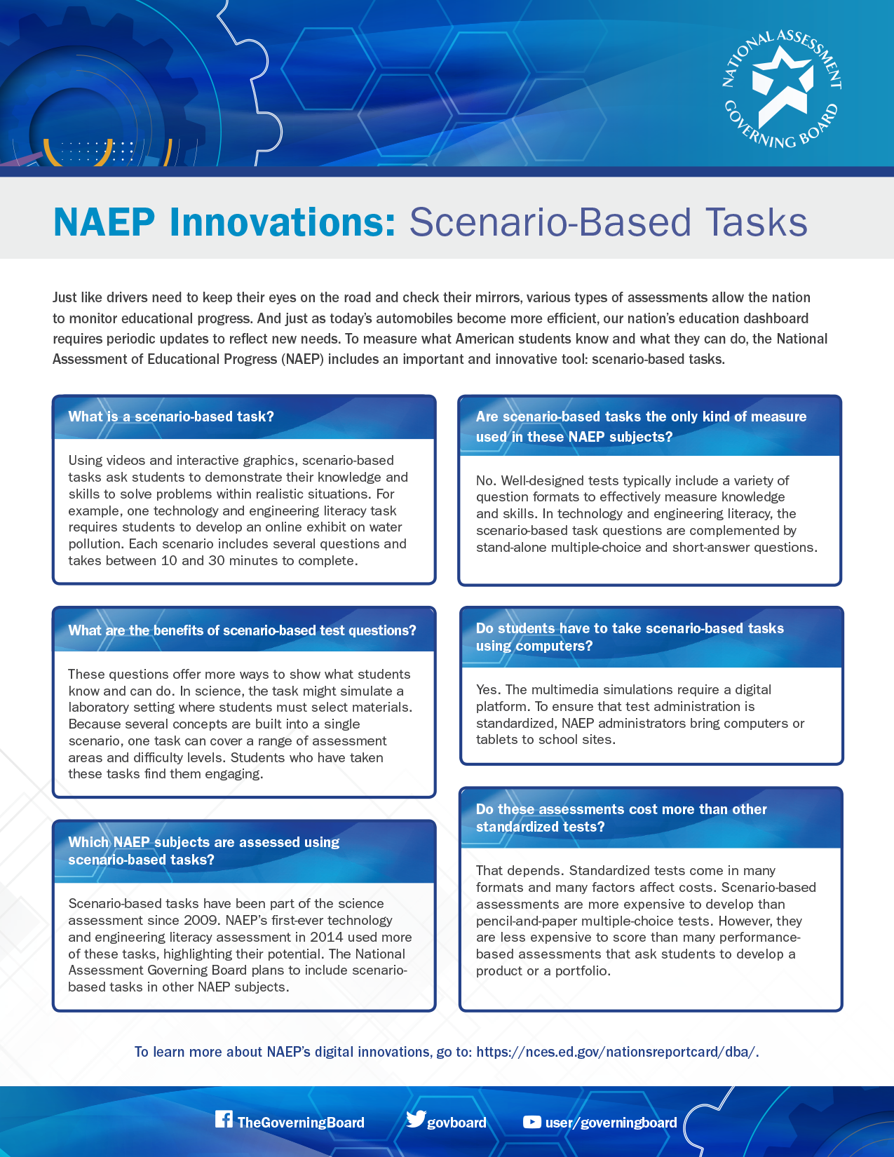 NAEP Innovations: Scenario Based Tasks