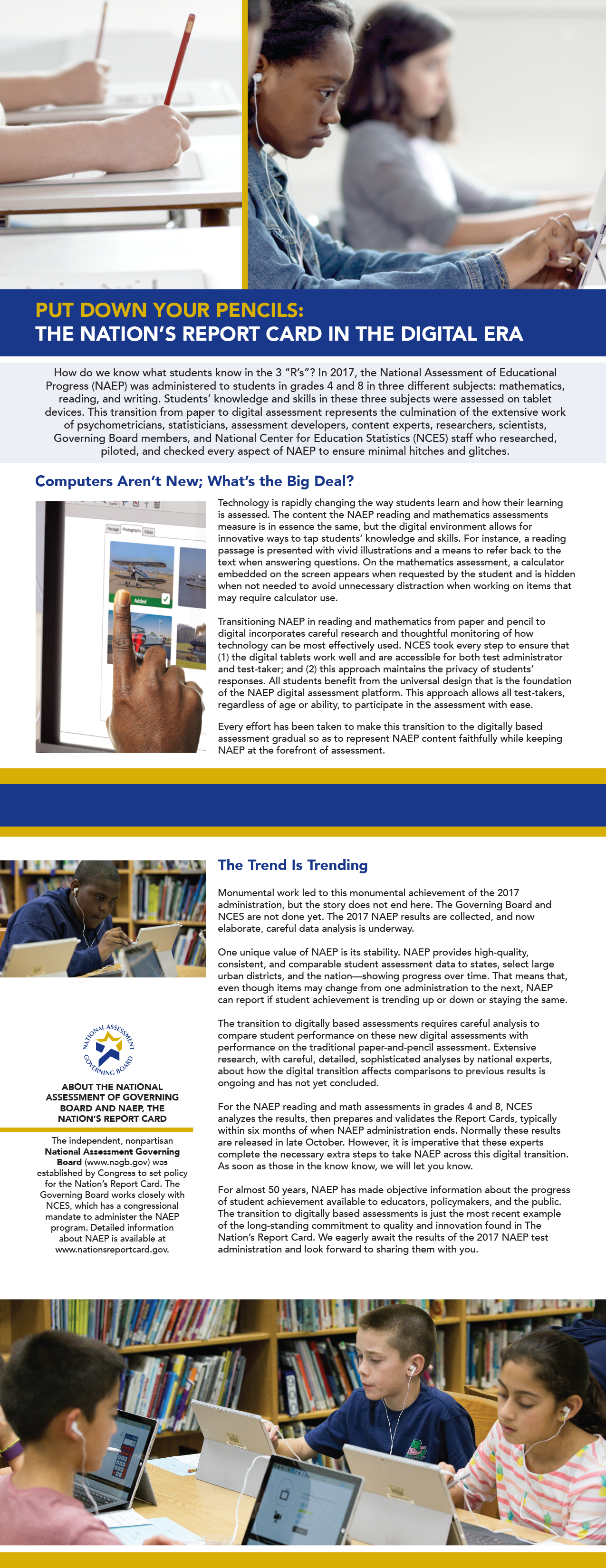 The Nation's Report Card in the Digital Era