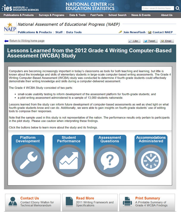 2012 Grade 4 Writing Computer-Based Assessment Study